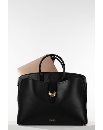 Luella Grey Carlotta Black Laptop Tote