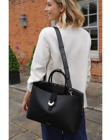 Luella Grey Carlotta Black Laptop Tote
