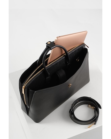 Luella Grey Carlotta Black Laptop Tote