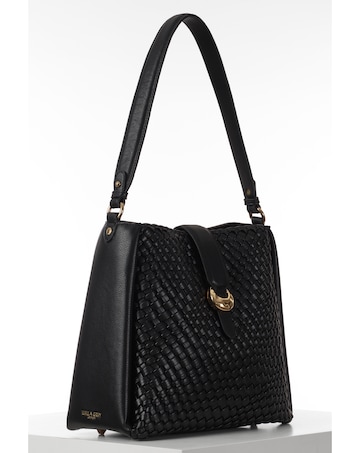 Luella Grey Flora Black Weave Hobo