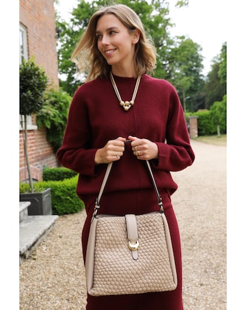 Luella Grey Flora Mushroom Weave Hobo