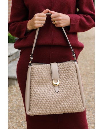 Luella Grey Flora Mushroom Weave Hobo