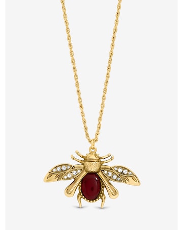 Mood Gold Twisted Rope Insect Long Pendant