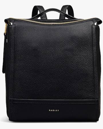 Radley Oak Street Small Black Leather Backpack