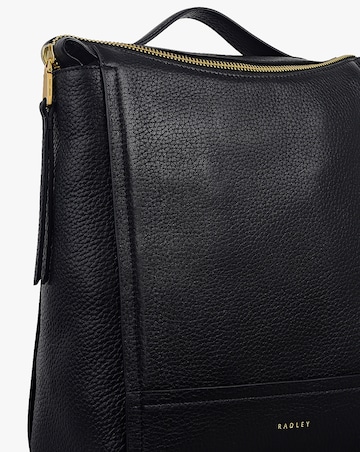Radley Oak Street Small Black Leather Backpack
