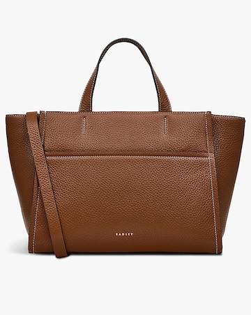 Radley Oak Street Medium Tan Leather Grab Bag