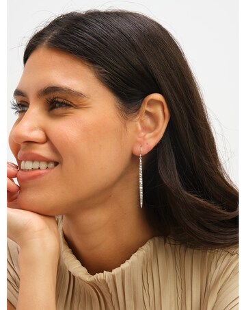 Simply Silver Sterling Silver 925 Polished Long Fishook Drop Earrings