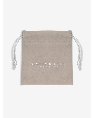 Simply Silver Sterling Silver 925 Polished Infinity Station Chain Bracelet