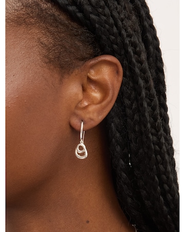 Simply Silver Sterling Silver 925 Polished Swirl Fishhook Earrings