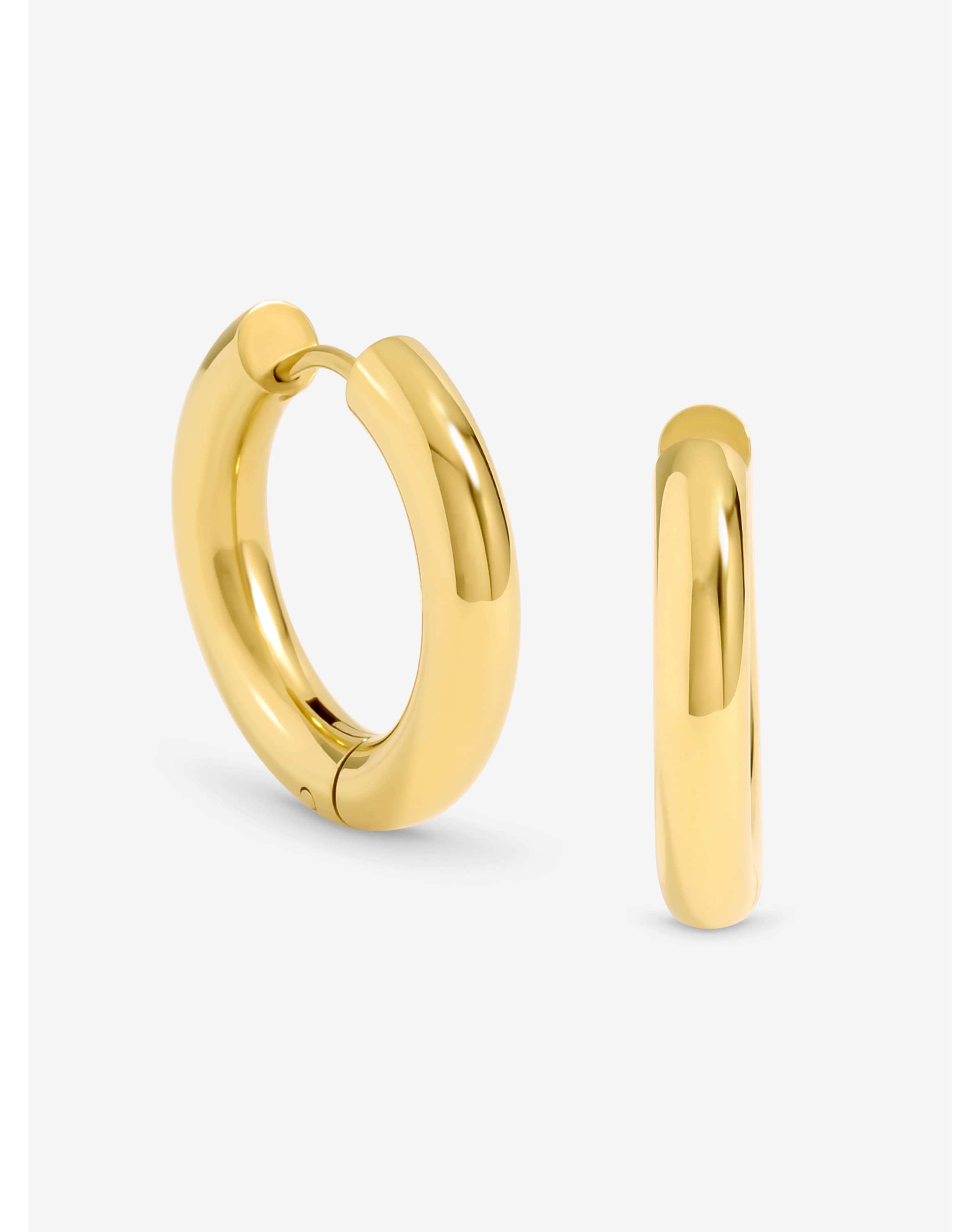 Jon Richard Gold Medium Chubby Hoops