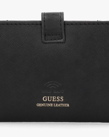 Guess G Logo Black Leather Card Case