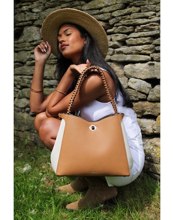 Luella Grey Adriana Camel Hobo Tote