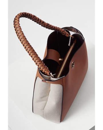 Luella Grey Adriana Camel Hobo Tote