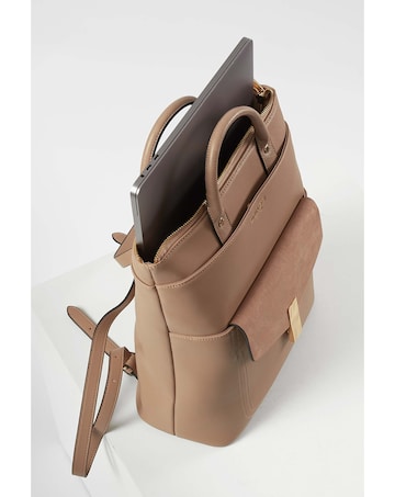 Luella Grey Audrey Mocha Laptop Backpack