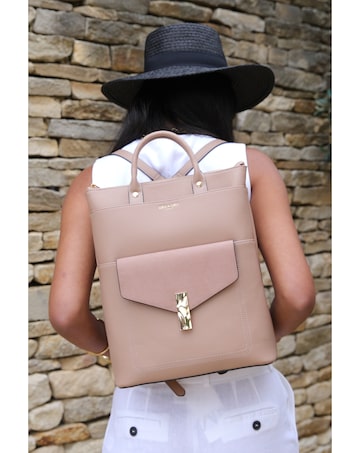 Luella Grey Audrey Mocha Laptop Backpack