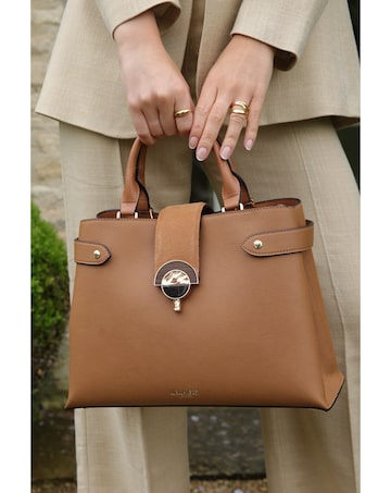 Luella Grey Dora Camel Tote