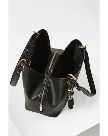 Luella Grey Sienna Black Hobo Tote