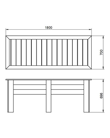 Forest Large Kitchen Garden Planter - 1.8m