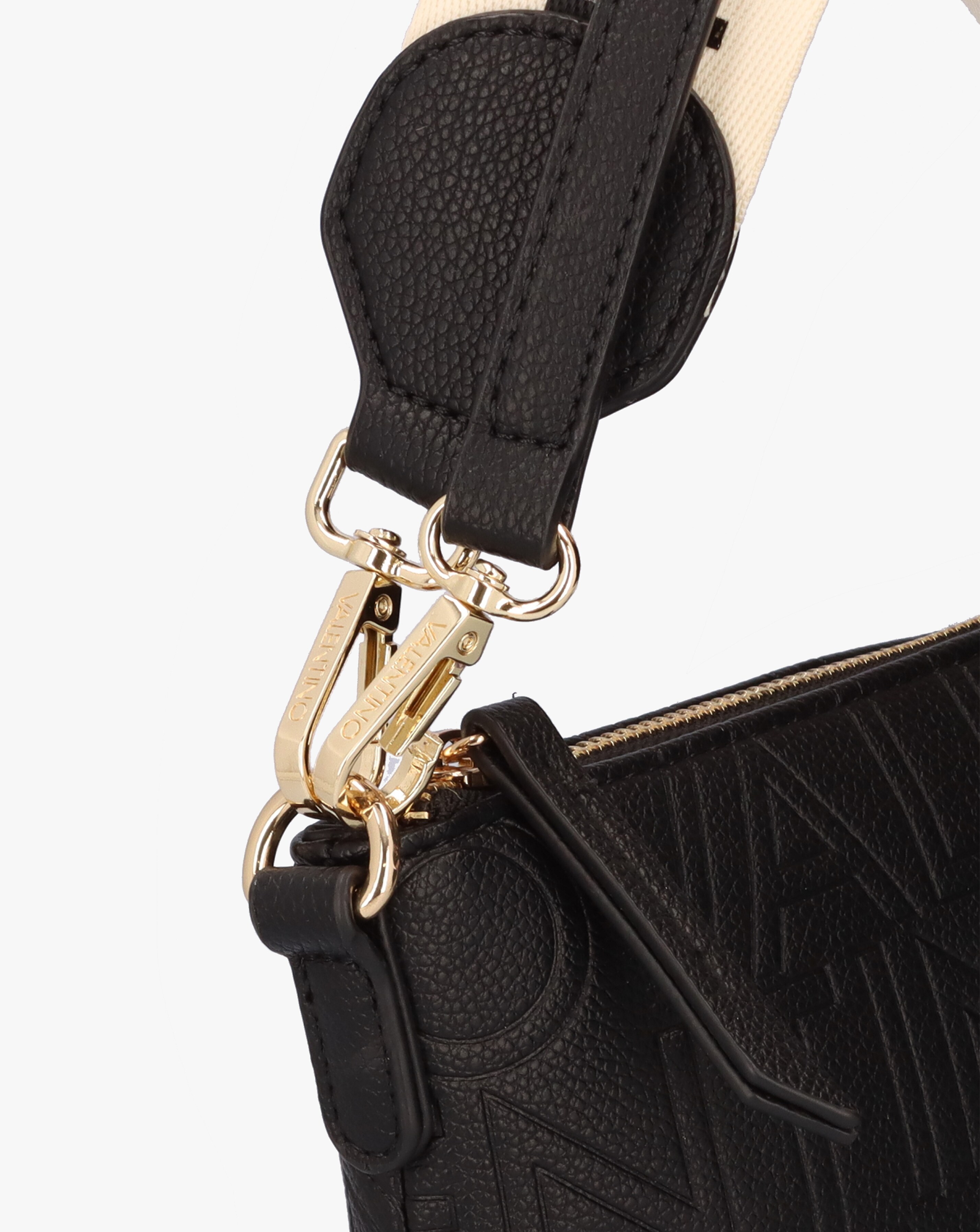 【VALENTINO BAGS】Pansy エンボスロゴ バックパック Valentino Pansy Logo Top Zip Ecru Cross-Body Bag