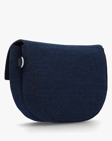 Valentino Bags Bigs Denim Navy Satchel Bag