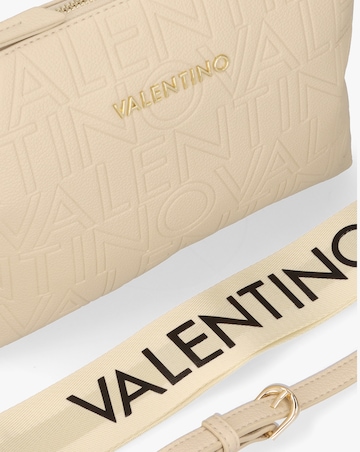 Valentino Bags Pansy Logo Top Zip Ecru Cross-Body Bag