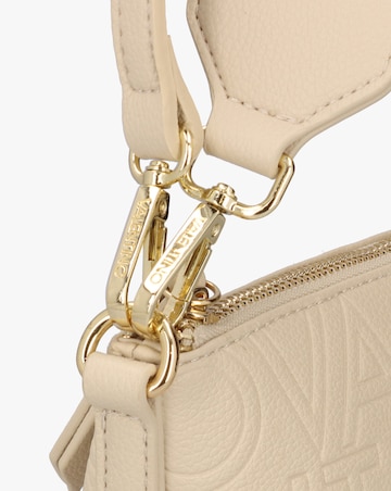 Valentino Bags Pansy Logo Top Zip Ecru Cross-Body Bag