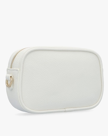 Valentino Bags Miramar White Pebbled Camera Bag