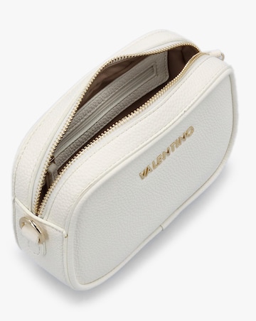 Valentino Bags Miramar White Pebbled Camera Bag