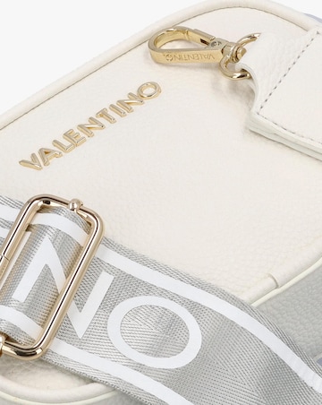 Valentino Bags Miramar White Pebbled Camera Bag
