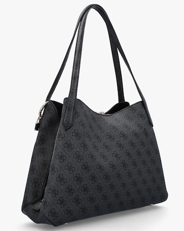 Guess Sora Girlfriend Coal Logo Carryall Shoulder Bag
