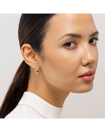 Radley 18ct Gold Plated Hanging Heart Earrings