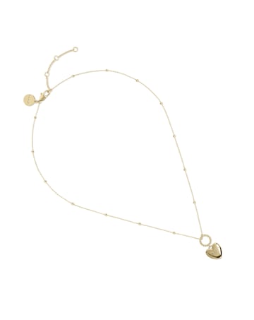 Radley 18ct Gold Plated Hanging Heart Pendant Necklace
