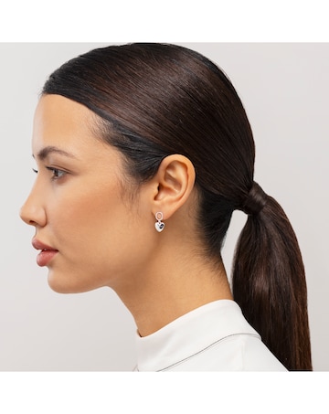 Radley Silver Plated Hanging Heart Earrings