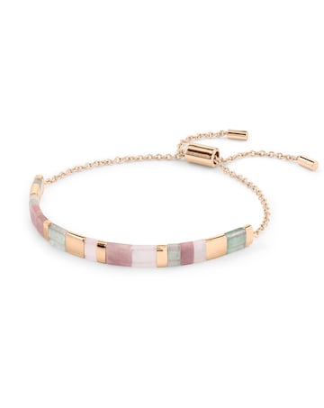 Radley 18ct Rose Gold Semi Precious Stone Friendship Bracelet