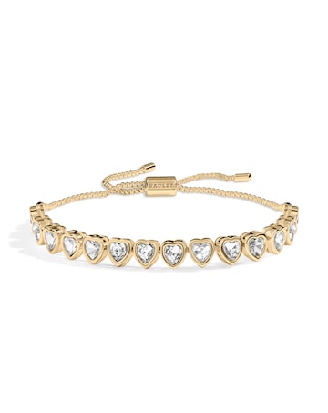 Radley 18ct Pale Gold Plated Heart Stone Set Bracelet.