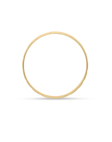 9 Carat Gold Diamond Cut Fan Design D Shape Wedding Ring