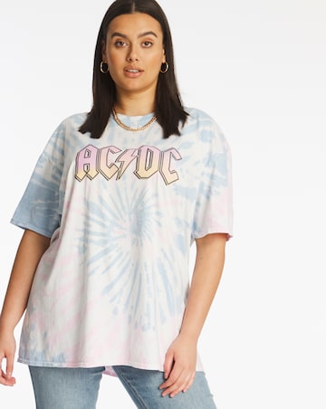 ACDC Tie Dye T-Shirt by Daisy Street