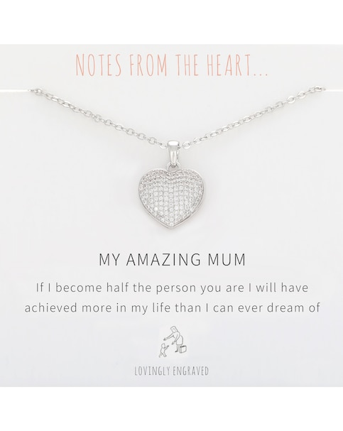 Amazing Mum Heart Pendant