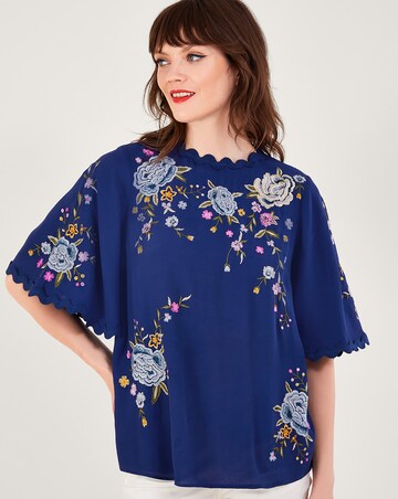 Monsoon Olla Embroidered Kimono Top