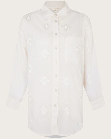 Monsoon Diamond Embroidered Beach Shirt