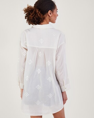 Monsoon Diamond Embroidered Beach Shirt