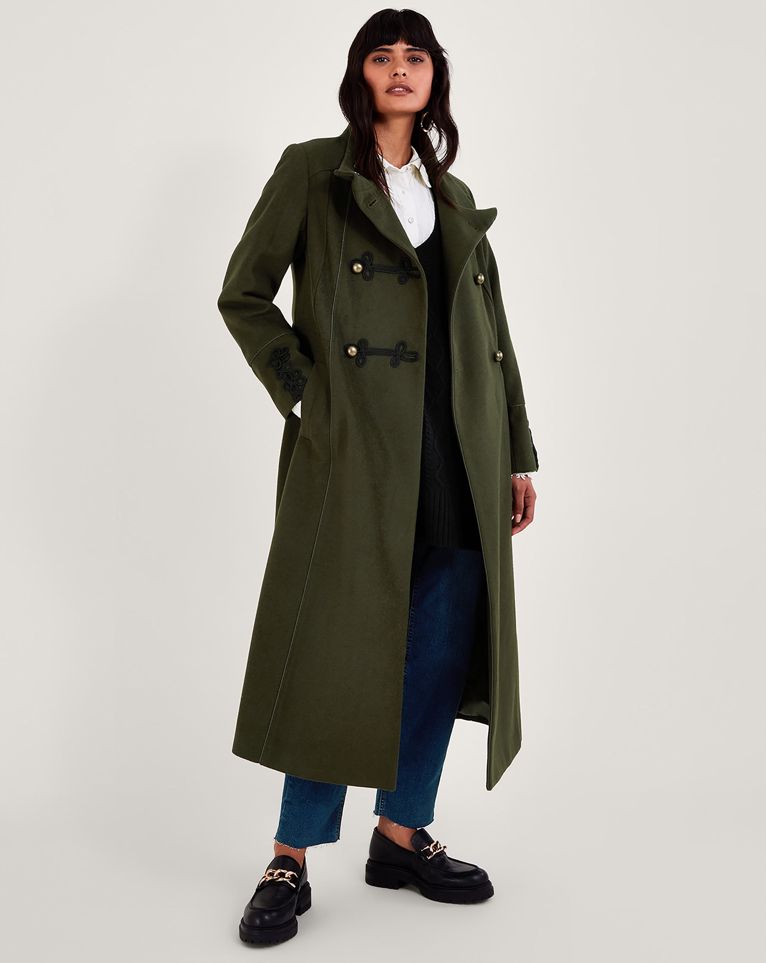 Monsoon Mya Military Coat Simply Be