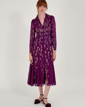 Monsoon Eliza Embellished Shirt Dress