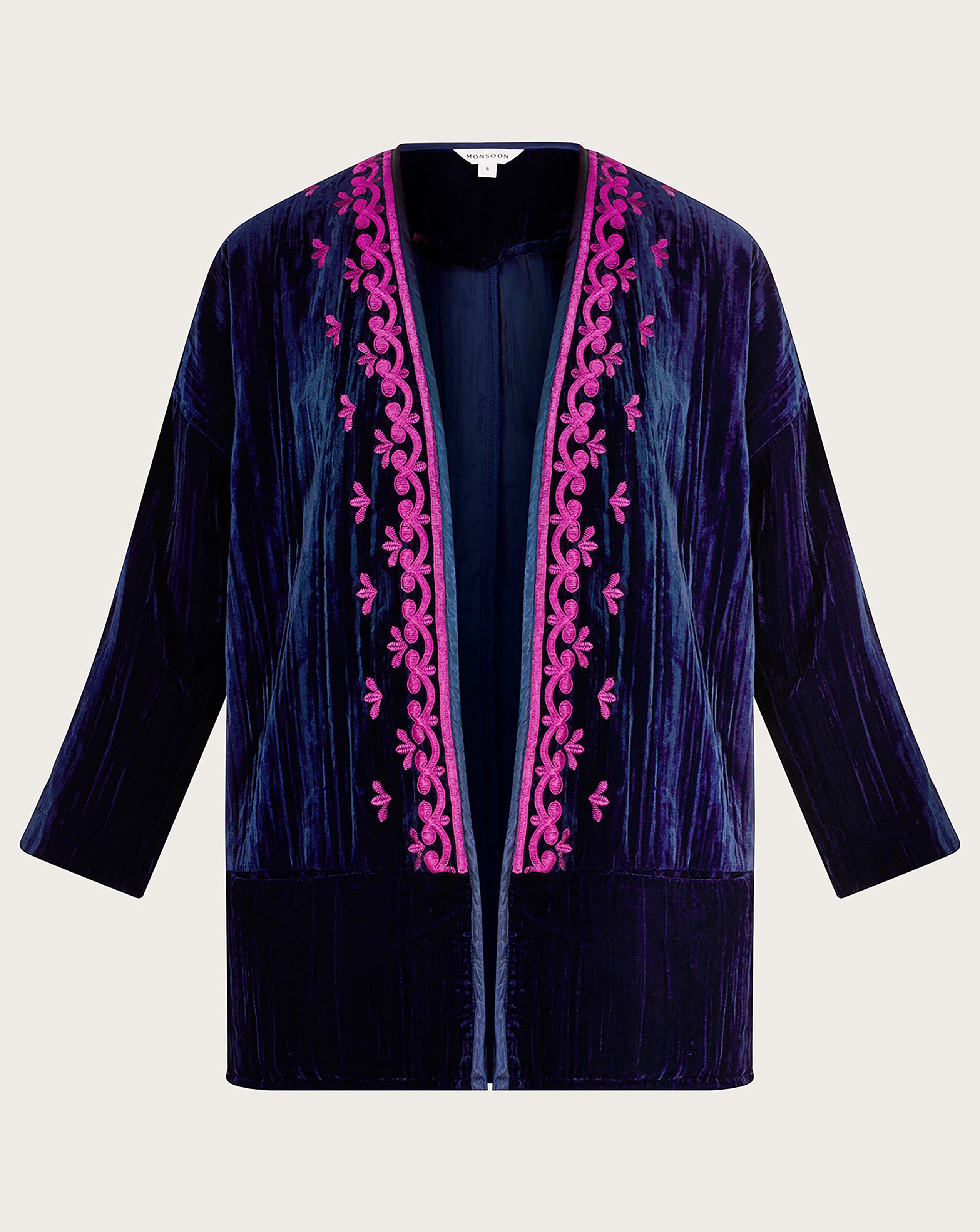 Velvet kimono sales jacket uk