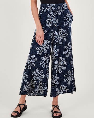 Monsoon Batik Print Floral Trousers