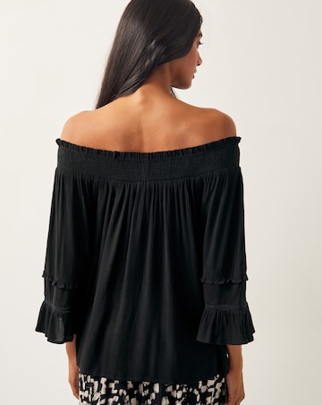 Monsoon Ava Off-The-Shoulder Smock Top