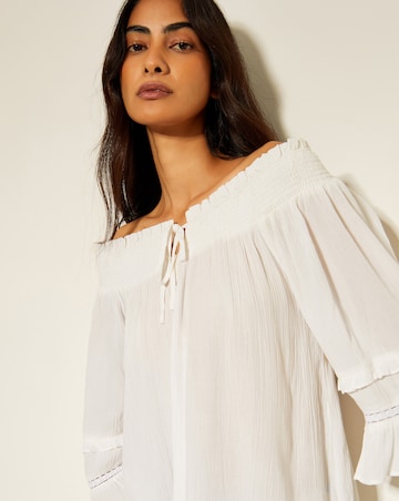 Monsoon Ava Off-The-Shoulder Smock Top
