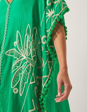 Monsoon Penny Tassel Embroidered Kaftan
