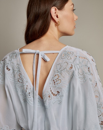 Monsoon Tatiana Angel Sleeve Embellished Maxi Dress