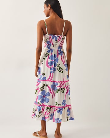 Monsoon Fiona Floral Bandeau Midi Dress